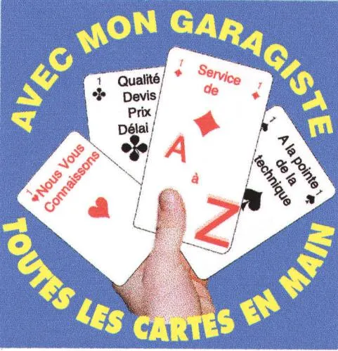 Avec Mon Garagiste Toutes Les Cartes En Main est une marque déposée par MEGA 6 W3ME ORGANISATION (AUTOLOGISTE DE FRANCE)