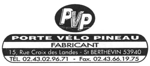 Pvp Porte Velo Pineau est une marque déposée par SAMEP