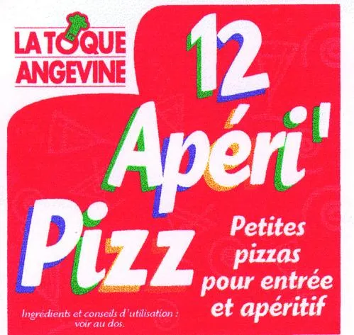 La Toque Angevine 12 Apéri'pizz. est une marque déposée par SA LA TOQUE ANGEVINE