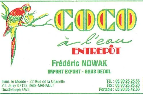 Coco A L'eau Entrepot Frederic Nowak est une marque déposée par EURL FREDERIC NOWAK (COCO CHIC)