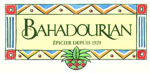 Bahadourian Epicier Depuis 1929 est une marque déposée par SA BAHADOURIAN (IFAPRIX - SACOBA)