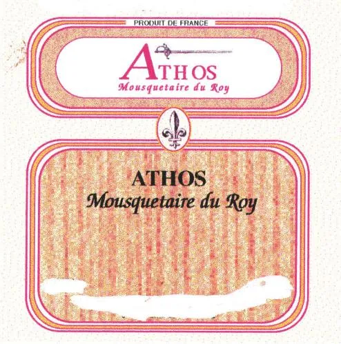 Athos Mousquetaire Du Roy est une marque déposée par ETABLISSEMENTS RENE LURDE-IMPORT-EXPORT (L'IZARD DES PYRENEES)