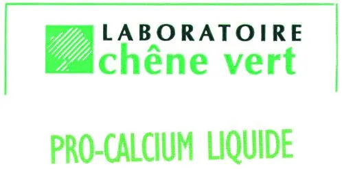 Laboratoire Chêne Vert Pro-Calcium Liquide est une marque déposée par LABORATOIRE L. C. V.