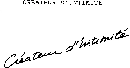 Créateur D'intimité est une marque déposée par CC