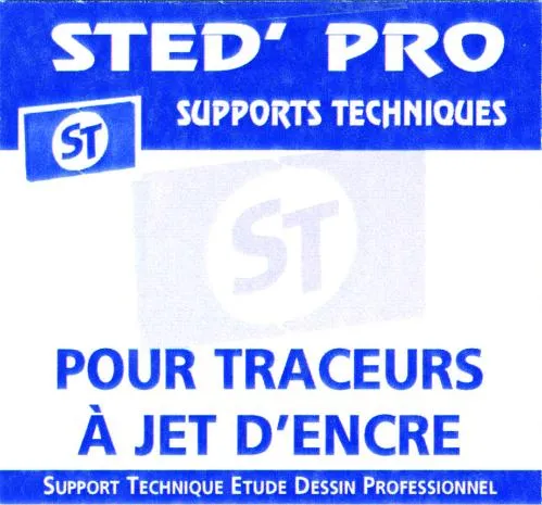 Sted'pro Supports Techniques St - Pour Traceurs À Jet D'encre - Support Technique Etude Dessin Professionnel est une marque déposée par TRACEUR DIRECT