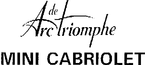 Arc De Triomphe Mini Cabriolet est une marque déposée par ARC DE TRIOMPHE AUTO