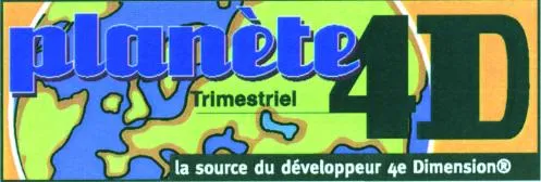 Planete 4D Trimestriel La Source Du Developpeur 4E Dimension est une marque déposée par OSMOSE