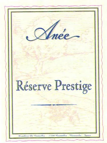 Anée Réserve Prestige est une marque déposée par DISTILLERIE BUSNEL SAS