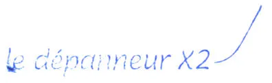 Le Depanneur X 2 est une marque déposée par SAUZEDDE BIGUET