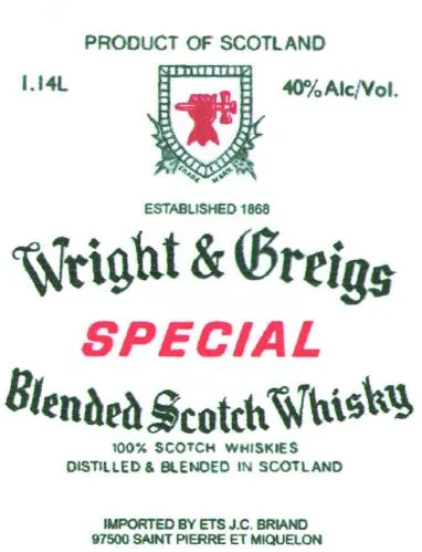 Wright & Breigs Spécial est une marque déposée par BRIAND JEAN CLAUDE