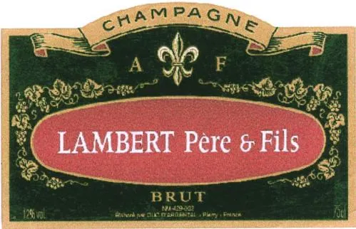 Af Champagne Lambert Pere & Fils est une marque déposée par PHILIPPE DUNOYER DE SEGONZAC