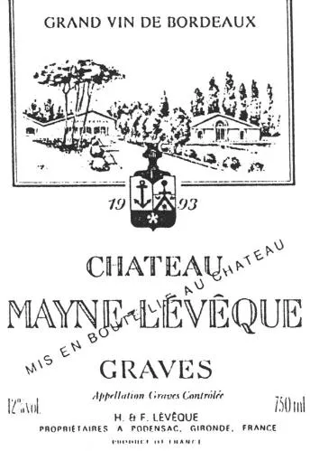 Château Mayne-Leveque Grand Vin De Bordeaux est une marque déposée par VIGNOBLES LEVEQUE