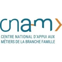 Voici le logo de la marque CAISSE NATIONALE DES ALLOCATIONS FAMILIALES (CNAF) qui représente son identité graphique.