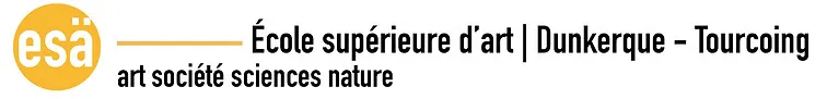 Voici le logo de la marque ECOLE SUPERIEURE D'ART DU NORD-PAS DE CALAIS/DUNKERQUE-TOURCOING qui représente son identité graphique.