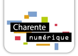 Voici le logo de la marque CHARENTE NUMERIQUE qui représente son identité graphique.