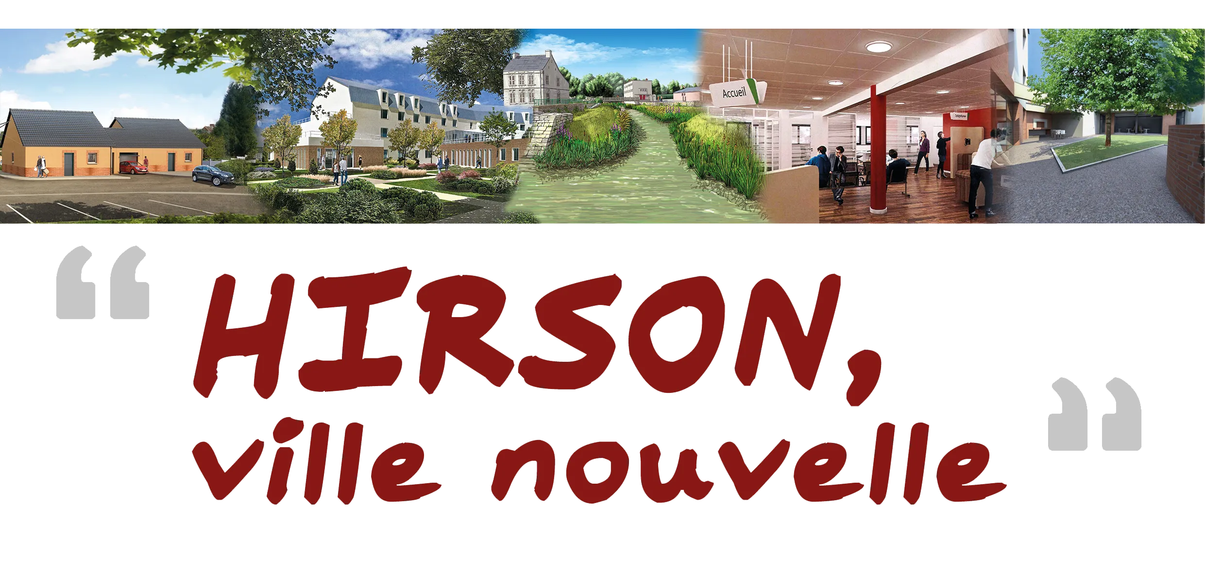 Voici le logo de la marque COMMUNE D'HIRSON qui représente son identité graphique.