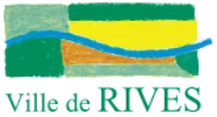 Voici le logo de la marque COMMUNE DE RIVES qui représente son identité graphique.