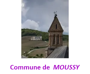 Voici le logo de la marque COMMUNE DE MOUSSY qui représente son identité graphique.