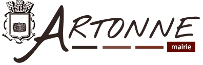 Voici le logo de la marque COMMUNE DE ARTONNE qui représente son identité graphique.