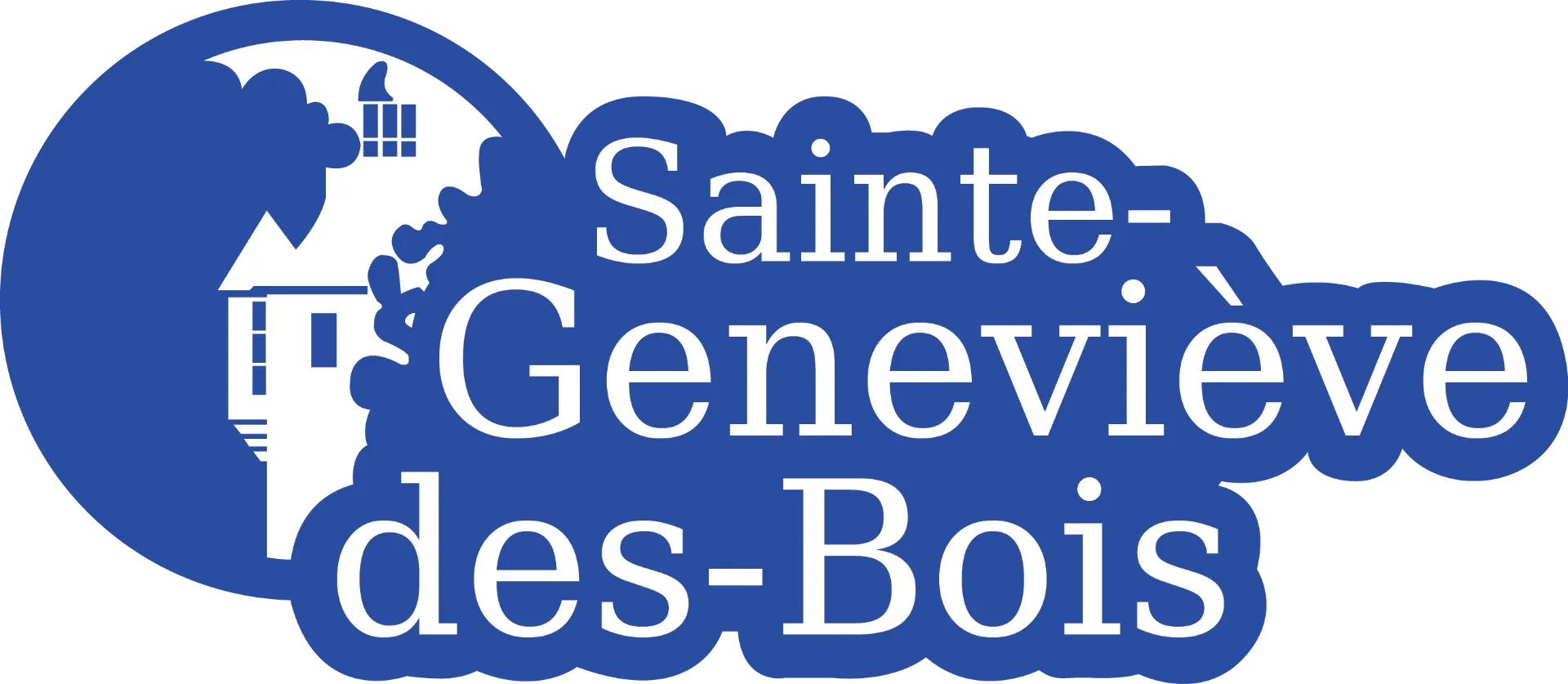 Voici le logo de la marque COMMUNE DE SAINTE-GENEVIEVE-DES-BOIS qui représente son identité graphique.