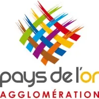 Voici le logo de la marque COMM D'AGGLOMERATION DU PAYS DE L'OR qui représente son identité graphique.