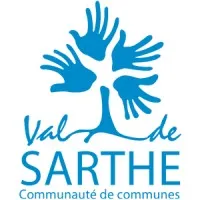 Voici le logo de la marque COMMUNAUTE DE COMMUNES DU VAL DE SARTHE qui représente son identité graphique.