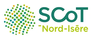 Voici le logo de la marque SYNDICAT MIXTE DU SCHEMA DE COHERENCE TERRITORIALE NORD-ISERE qui représente son identité graphique.