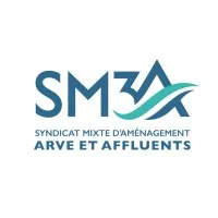 Voici le logo de la marque SYNDICAT MIXTE D'AMENAGEMENT DE L'ARVE ET DE SES AFFLUENTS (SM3A) (SM3A) qui représente son identité graphique.