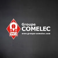 Voici le logo de la marque COMELEC qui représente son identité graphique.