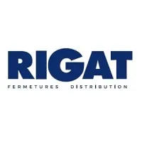 Voici le logo de la marque FERMETURES RIGAT qui représente son identité graphique.
