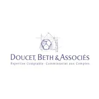 Voici le logo de la marque DOUCET BETH & ASSOCIES qui représente son identité graphique.