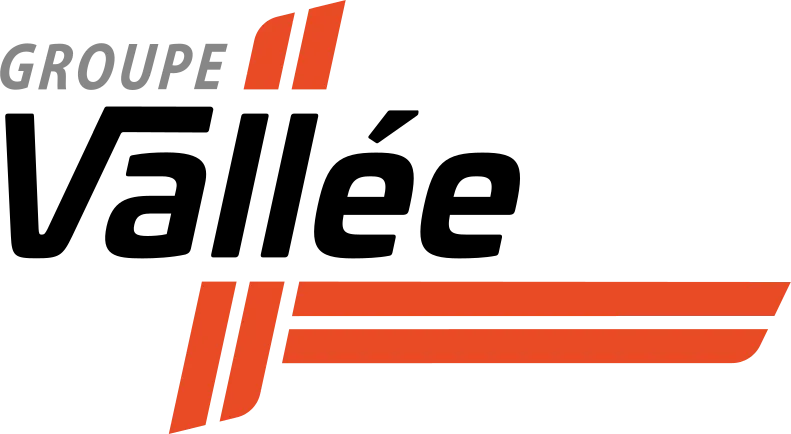 Voici le logo de la marque TRANSPORTS VALLEE qui représente son identité graphique.