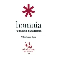 HOMNIA NOTAIRES - JEAN-PIERRE PROHASZKA - LIONEL MONJEAUD - CEDRIC PRETET - BENJAMIN DUMONTET - MARION PIERSON - ELODIE logo