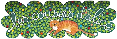 Voici le logo de la marque LES COUSINS D'ALICE SARL qui représente son identité graphique.