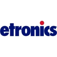 Voici le logo de la marque ETRONICS qui représente son identité graphique.
