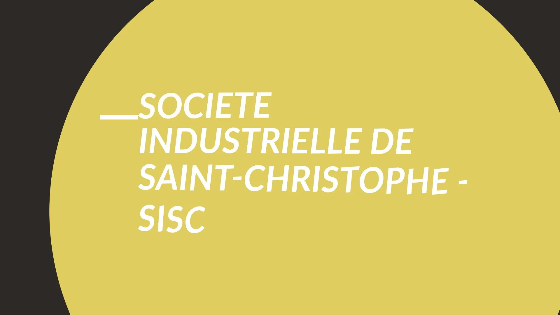 SOCIETE INDUSTRIELLE DE SAINT-CHRISTOPHE (SISC) logo