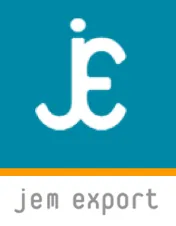 Voici le logo de la marque JEM-EXPORT (GUYENNE IMPORT) qui représente son identité graphique.