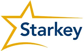 Voici le logo de la marque STARKEY FRANCE qui représente son identité graphique.
