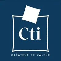 Voici le logo de la marque CHAULNES TEXTILES INDUSTRIES (CTI) qui représente son identité graphique.