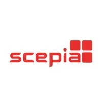 Voici le logo de la marque S.C.E.P.I.A. SCE CONSEIL ETUDE PRODUIT INFORMA APPLIQ (SCEPIA) qui représente son identité graphique.