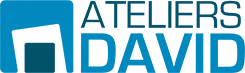 Voici le logo de la marque ATELIERS DAVID qui représente son identité graphique.