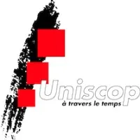 Voici le logo de la marque UNISCOP qui représente son identité graphique.