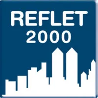 Voici le logo de la marque REFLET 2000 qui représente son identité graphique.