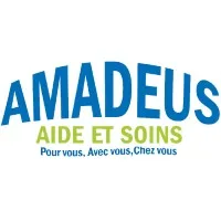 Voici le logo de la marque AMADEUS AIDE ET SOINS qui représente son identité graphique.