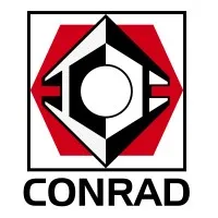 Voici le logo de la marque CONRAD qui représente son identité graphique.