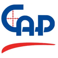 Voici le logo de la marque CONCEPTION D'AUTOMATES DE PILOTAGE (CAP) qui représente son identité graphique.
