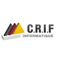 Voici le logo de la marque CRIF INFORMATIQUE qui représente son identité graphique.
