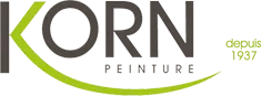 Voici le logo de la marque KORN PEINTURE qui représente son identité graphique.