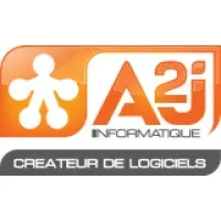 Voici le logo de la marque A2J INFORMATIQUE qui représente son identité graphique.