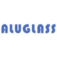 Voici le logo de la marque ALUGLASS qui représente son identité graphique.